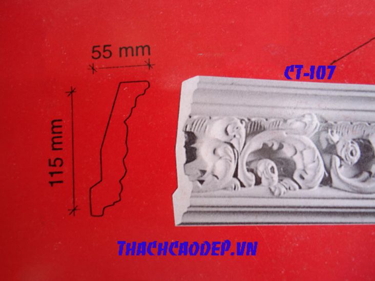 phào trần nhà ct107a