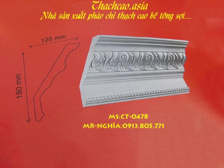 mẫu gờ chỉ ct047b